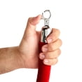 thumbnail image 4 of Set of 2 Red Velvet Stanchion Rope - 5 ft Control Barriers with Polished Silver Hooks, 4 of 10