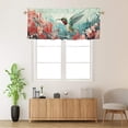 thumbnail image 2 of Floral Hummingbird Curtains Valances for Home Decor Spring Flower Romantic Watercolor Natural Window Valance for Bedroom Bathroom Living Room Dining Room Valances Set 54 by 18 in, 1 Panel, 2 of 6