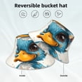 thumbnail image 2 of Xecao Cute Sunflower Blue Duck Print Men and Women Night Reflective Hat Runner Cap Visor Bucket Hat Boonie Cap, 2 of 6