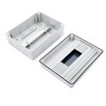 thumbnail image 2 of Caja de distribución impermeable para el hogar, caja de protección con interruptor de fuga abierta, caja de cableado eléctrico fuerte, abierta, vacía, a prueba de lluvia para exteriores, 2 of 3
