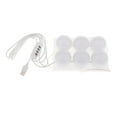 thumbnail image 2 of Milaget Vanity Mirror Light Kit,LED Light for Mirror USB Charger,LED Makeup Mirror Light 6 Bulbs, 2 of 9