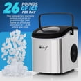 thumbnail image 2 of Máquina de hielo de sobremesa Deco Compact de acero inoxidable de 12 kg, 2 of 7