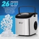 thumbnail image 2 of Máquina de hielo de sobremesa Deco Compact de acero inoxidable de 12 kg, 2 of 7