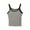 Black, variant on Women's Tank Top, Round Neck Sleeveless Striped Shirt, Lightweight Casual Pullover T-Shirt for Summer