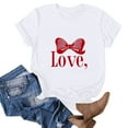 thumbnail image 3 of RXMEKW Chemises à Manches Courtes pour Femmes, T-Shirts Décontractés Imprimés à Col Rond pour Femmes, 3 of 6