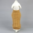 thumbnail image 4 of Lovebay Turtleneck Knitted Dog Sweaters Winter Outfits Knitwear Pet Coats Cat Clothes Brown L, 4 of 5