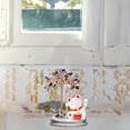 thumbnail image 6 of GeBuSn Solar Powered Waving Cat With Tree Base Handmade Crystal Stone Feng Shui Desk Ornament For Home (Multicolour), 6 of 8