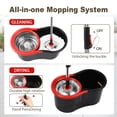 thumbnail image 3 of Spin Mop and Bucket with Wringer Set, 360° Spinning Mop and Bucket System with 3 Microfiber Mop Replacement Heads and 51" Stainless Steel Adjustable Handle for Mop Floor Cleaning, 3 of 7