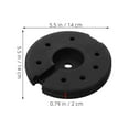 thumbnail image 2 of OUNONA 2 Pcs Base de Lampe en Métal pour Lampes de Table Noir Contrepoids Robuste pour Usage DIY, 2 of 8