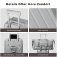 thumbnail image 4 of Gynky Luggage Sets 3 Piece with Duffel Bag 20 in Carry on Luggage Set Hardshell ABS Suitcase with 360° Spinner Wheels for Women Men, Gray, 4 of 7