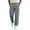 Gray, variant on fatyb Mens Casual Pants Elastic Waist Drawstring Travel Pants Solid Color Lightweight Work Pants with Pockets