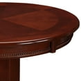thumbnail image 4 of Ava 42 Inch Pub Bar Table Wood Sunburst Design Carved Pedestal Espresso Brown, 4 of 5