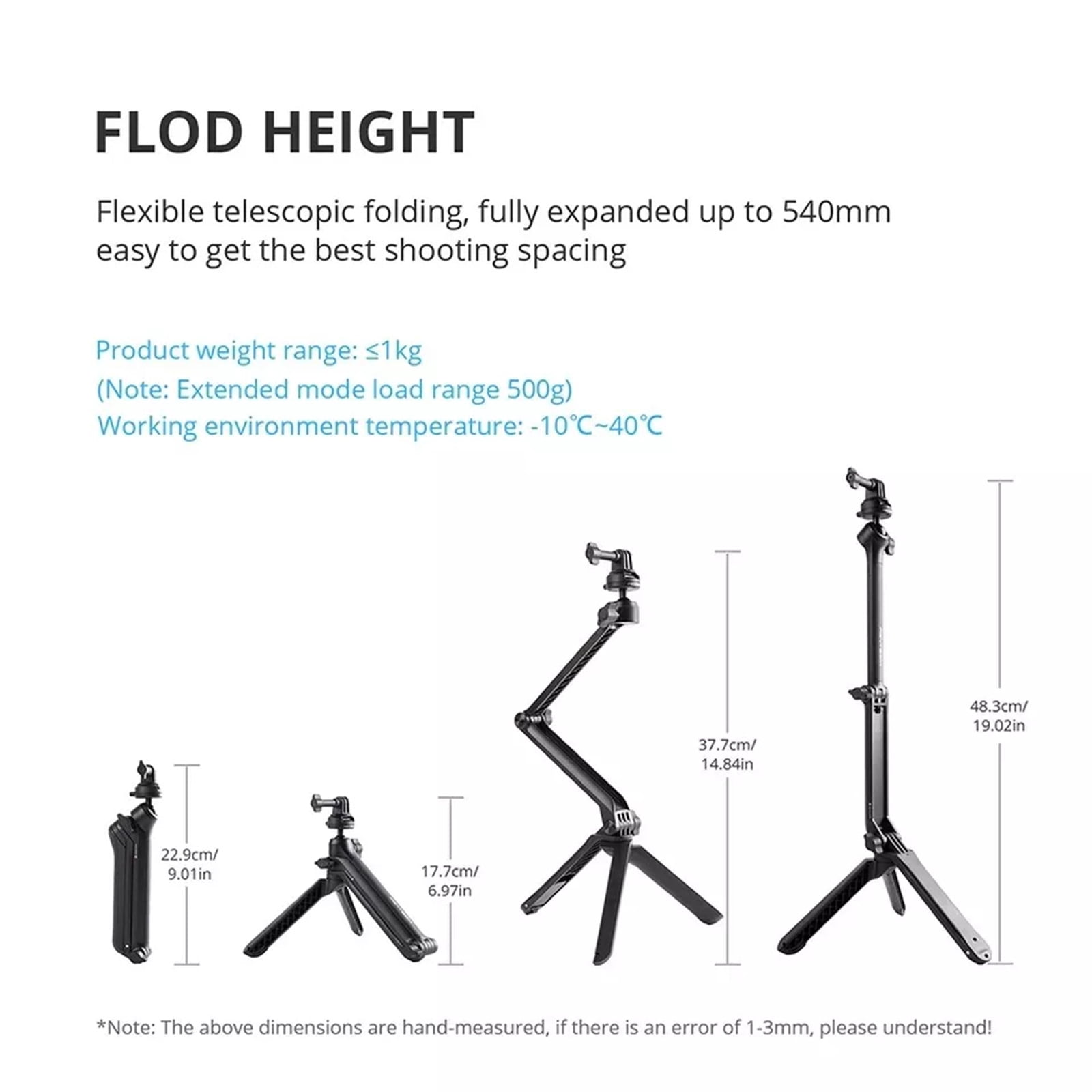 CapLock MantisPod Z Tripod for Insta360 LINK 2, GoPro, DJI, Smartphones – 360° Rotation, 5 Shooting Modes, Portable Camera Grip with Quick Release Plate