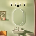 thumbnail image 2 of 55227BKFLU Kichler Lighting Gioe - 4 Light Bath Vanity-10.5 Inch Tall and 32.25 Inch Wide-Black Finish-Clear Fluted Glass Color, 2 of 6
