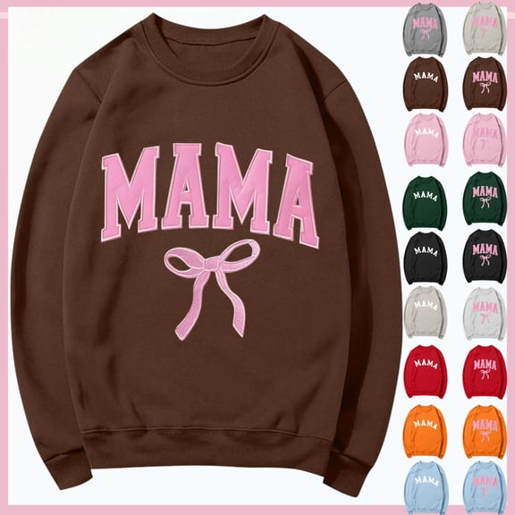 Women's Printed Long Sleeved Round Neck Sweatshirt Fashionable And Casual Hooded Sweatshirt Top