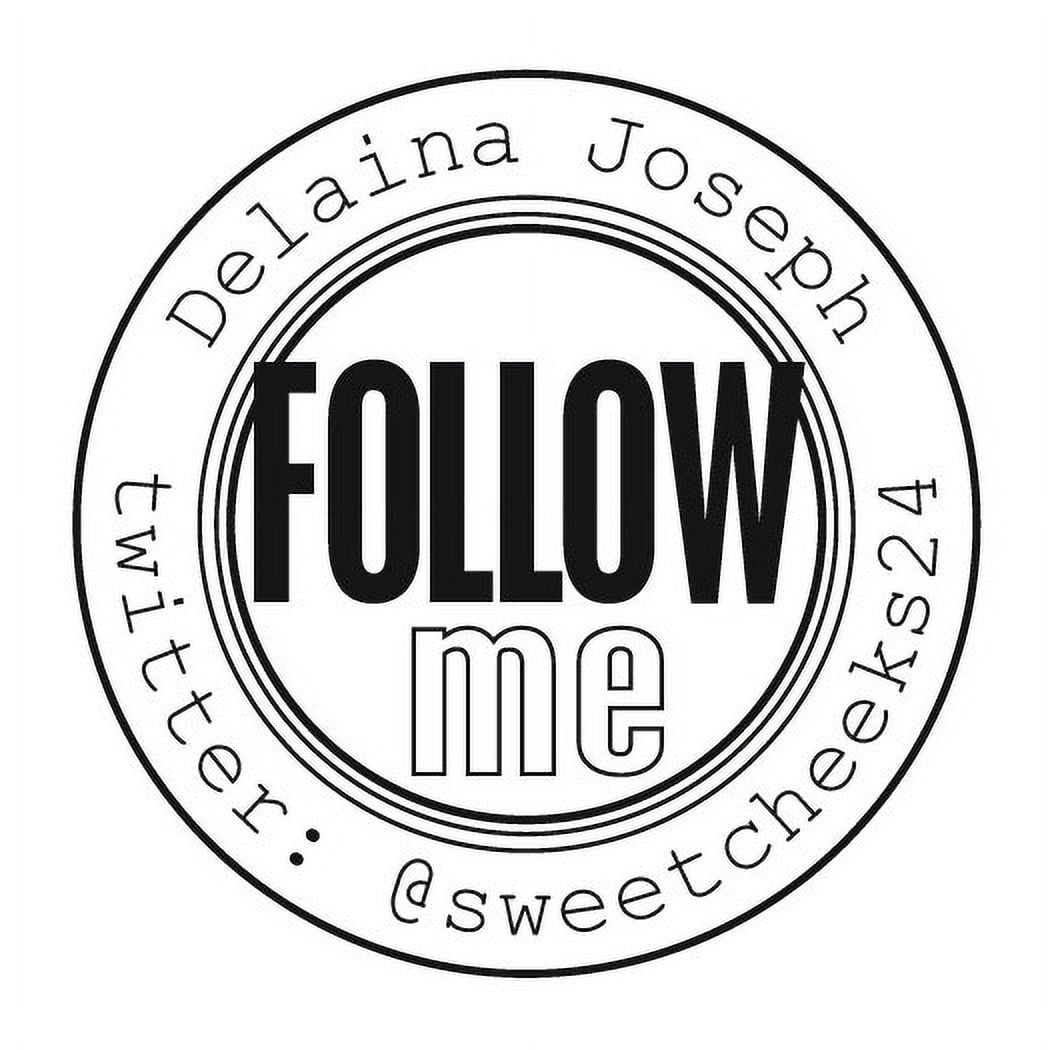 Personalized Round Self-Inking Rubber Stamp - Follow Me