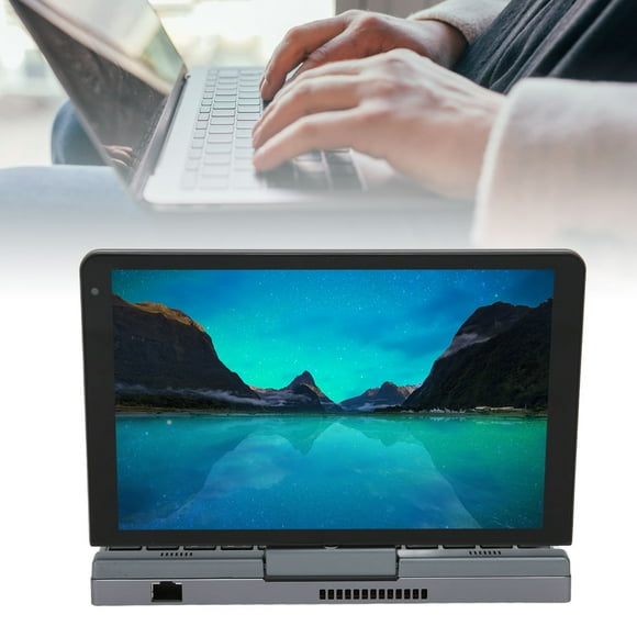 Mini Laptop For Windows11, 180 Flip 8 Inch Touch Screen, 4 Core Alder Lake Processor LPDDR5 12GB, 10 Point Touch With Stylus, 3200mAh Business Laptop