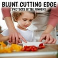 Zulay Kitchen Kids Knife Set 3Piece for Cooking Cutting Fruits Veggies & Cake Starter Knife Red