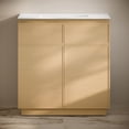 thumbnail image 7 of St. Tropez 36" Freestanding Bathroom Vanity in Natural Oak with 3-Hole Widespread Sink Top, 7 of 7
