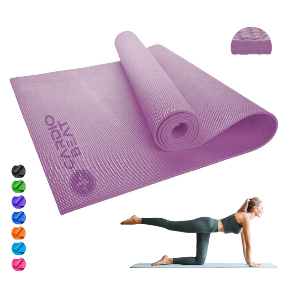 Tapete Yoga Pilates Fitness Ejercicio Portátil 3mm Grosor Cardio Beat Color  Lila