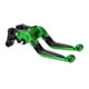 thumbnail image 1 of Palancas de freno y embrague cortas y largas para Yamaha YZF R1 15-22, palanca de freno ajustable de motocicleta, aleación de aluminio, cabeza verde, mango negro, 1 of 1
