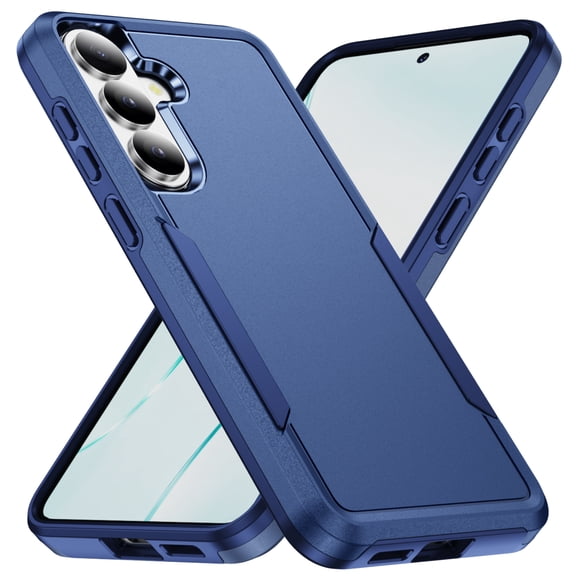 Dteck Case for Samsung Galaxy S26 ,Shockproof Soft TPU Inner Layer and Hard Outer Back Cover Double Layer Design Phone Case,Blue