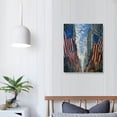 thumbnail image 4 of RUIYC Hassam Famous Art poster The of July Wall Art Scroll Canvas Picture Living Room Decor Home 16x20 in, 4 of 5