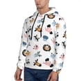 thumbnail image 3 of Sikiie Cartoon Animals Men's Hoodie, Essentials Hoodie, Sweatshirt, Pullover Hooded Sweatshirt for Men-Small, 3 of 7
