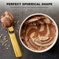 thumbnail image 2 of 1 piece stainless steel ice cream scoop, metal ice cream scoop with trigger, suitable for frozen yogurt, ice cream (gold), 2 of 4