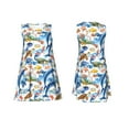 thumbnail image 7 of Fuzoiu Marine Animals Print Women's Sleeveless Dress,Summer Dresses for Women,Casual Sundresses,Beach Sleeveless T-shirt Swing Dress with Pockets, 7 of 7