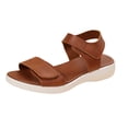 thumbnail image 2 of Summer Women's Comfortable Walking Sports Slides Sandals Casual Lightweight Non Slip Shoes Breathable Soft Wedges Open Toe Orthopedic Arch Support Ankle Strap Beach Sandals, 2 of 9