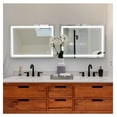 thumbnail image 3 of LED Bathroom Mirror 36x24 inch with Anti-Fog Touch - Frameless Illuminated Wall Mirror for Vanity, Shower, Dressing - Adjustable Brightness, Color Temperature, 3 of 6