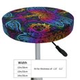 thumbnail image 4 of Pofeuu Indian Mandalas Dragonfly Print Round Bar Stool Covers - Super Soft and Washable Elastic Stool Cushion Slipcover Easy Clean Velvet-14 inch, 4 of 7