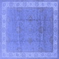 thumbnail image 1 of Ahgly Company Indoor Square Oriental Blue Traditional Area Rugs, 8' Square, 1 of 4