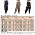 thumbnail image 2 of Pantalones con tirantes informales en general de lino y algodón para mujer, pantalones de verano para mujer, 2 of 5