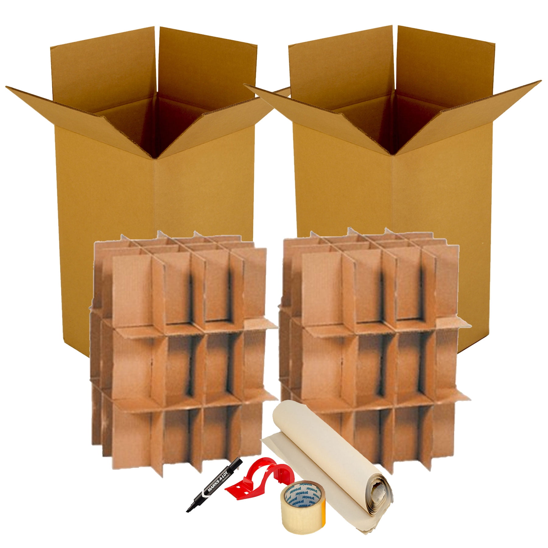 uBoxes Kitchen Packing Boxes & Supplies Kit 2 2 Kitchen Boxes