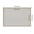 thumbnail image 4 of Amanti Art Grey Cork Board Wood Framed Hardwood Wedge White Wash Bulletin Board 37 in. x 25 in., 4 of 8