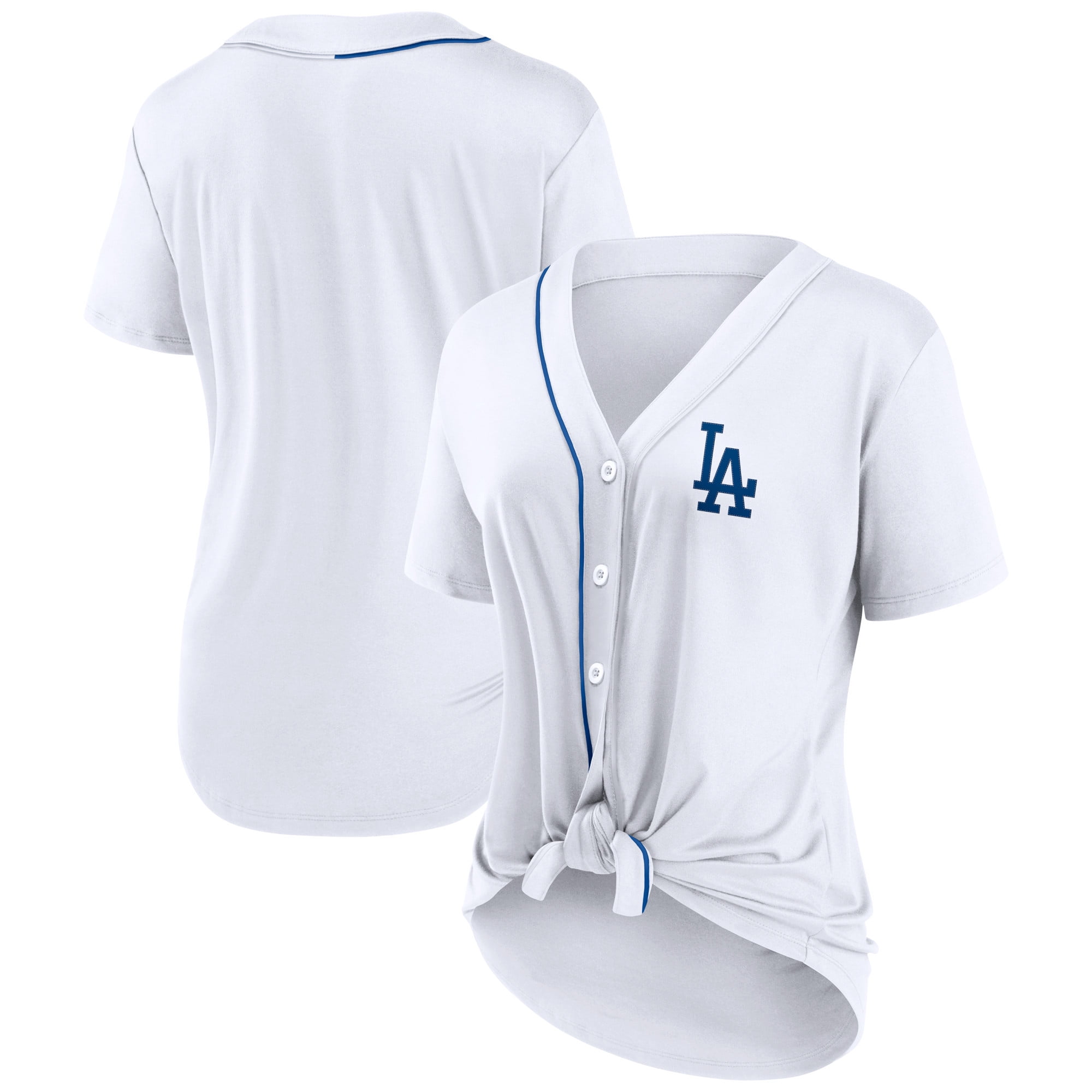 Dodgers Cooperstown Collection Mookie Betts V-Neck Jersey White