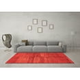 thumbnail image 3 of Ahgly Company Indoor Rectangle Abstract Orange Modern Area Rugs, 5' x 7', 3 of 4