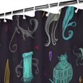 thumbnail image 3 of Mystical Halloween Pattern Shower Curtain 84"x72" ,Bathroom Decorative Shower Curtains Set with 12 Hooks,Modern Waterproof Washable Shower Curtain, 3 of 6