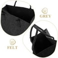 thumbnail image 5 of IFANLANDOR 1Pcs Rectangular Firewood Storage Pouch Grey Felt for Logs and Wood Handling, 5 of 5