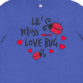 thumbnail image 4 of Inktastic Lil Miss Love Bug with Lady Bug and Hearts Youth T-Shirt, 4 of 5