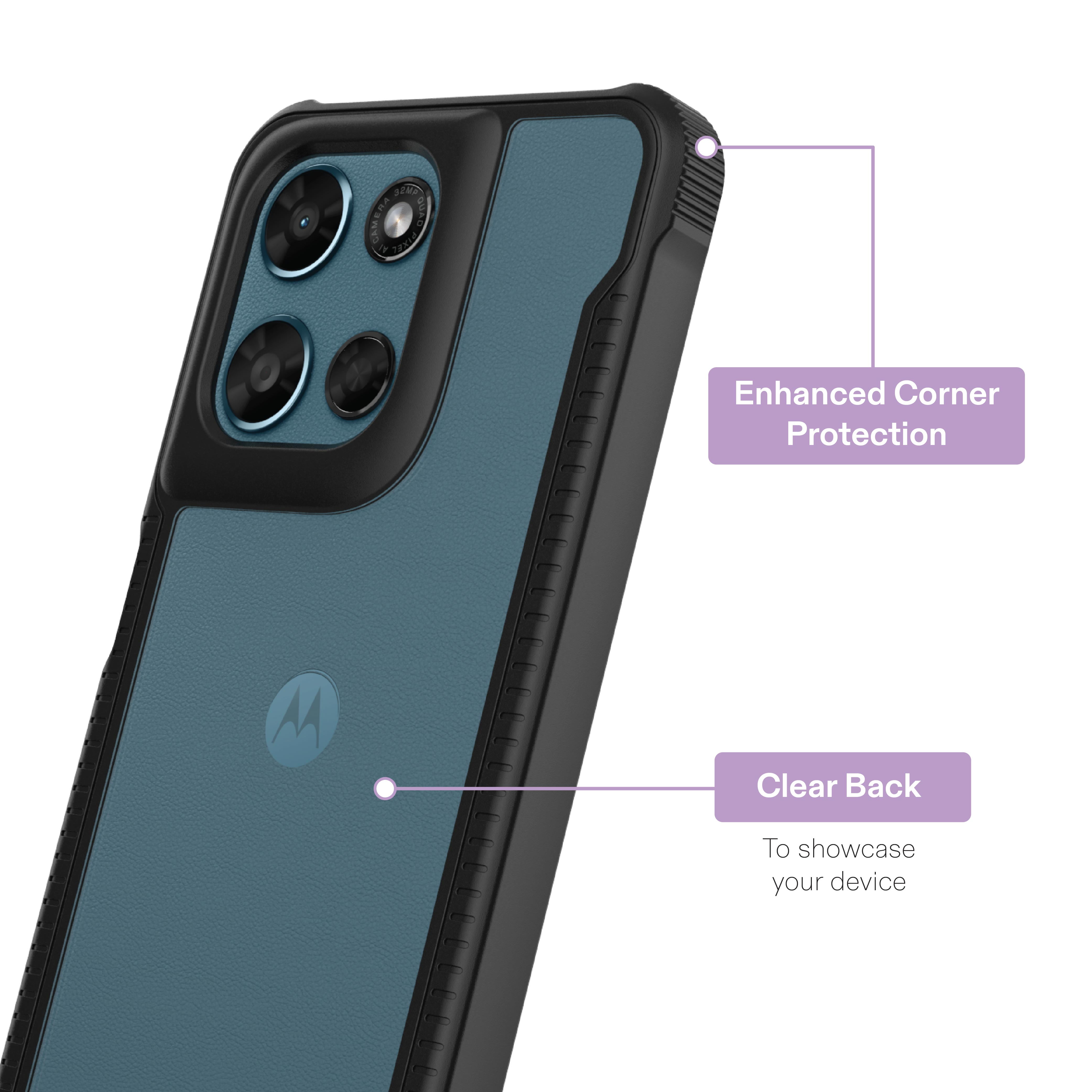 Cover Mixroom Per Motorola Moto G52 – Silicone Morbido Con Stampa Cuore + Love, Fantasia N798
