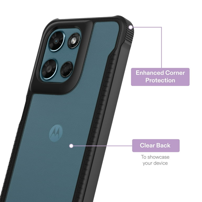 onn Dual-Layer Phone Case for Motorola moto g PLAY (2026) - Black
