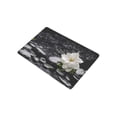 thumbnail image 2 of CADecor Gardenia Flower on Pebbles Door Mat Home Decor, Still Life Indoor Outdoor Entrance Doormat 23.6x15.7 Inches, 2 of 2