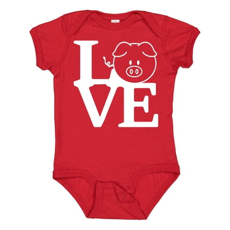 

Inktastic I Love Pigs 2 Gift Baby Boy or Baby Girl Bodysuit