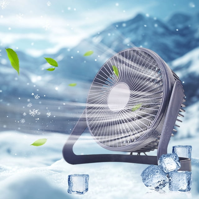 Xihbxyly Mini Ventilador de Escritorio, Portátil, con Alimentación Usb, Silencioso y Compacto, con Rotación de 360 Grados, Ideal para Oficina, Hogar y Viajes, Ideal para Cualquier Entorno, Diseño Fác