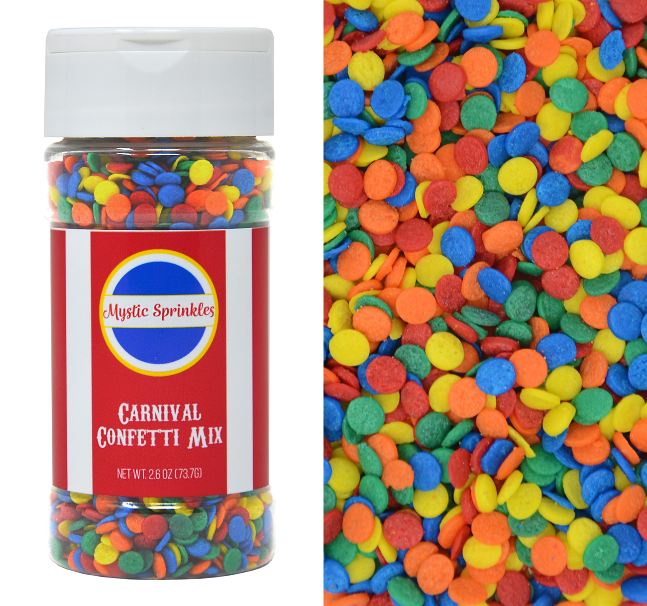 Mystic Sprinkles Dainty Daisy Confetti Mix 2.6 oz Bottle, Size: 1.75 x 1.75 x 4.25, Blue