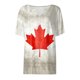 thumbnail image 4 of Fiudx Ofertas y Liquidaciones Blusa de Manga Corta Estampada a La Moda para Mujer, Blusas Informales con Cuello En V, 4 of 4