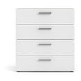 thumbnail image 4 of Austin 4 Drawer Chest, Oak & White - Modern Bedroom Dresser - Space Saving Storage - Living Room & Entryway - 31.57"W x 26.81"H, 4 of 9
